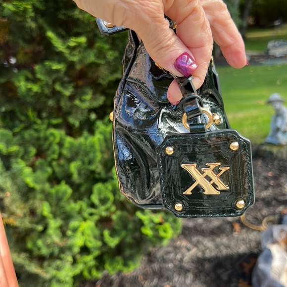 Hunter, green, patten, leather bag - Picture 6 of 9